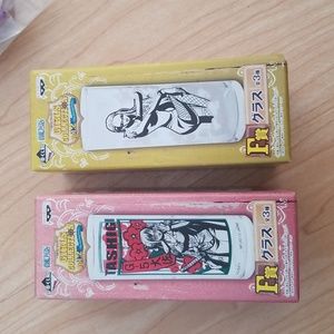 One piece glass set of 2